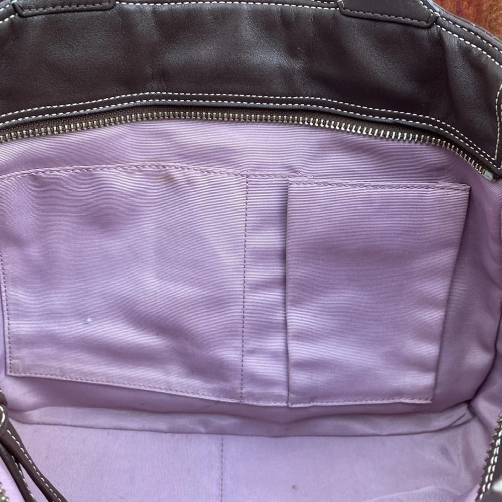 Coach Brown Leather Tote Hobo Bag